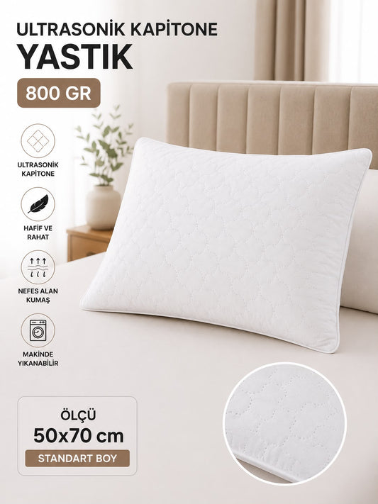 Mikro Silikon Kapitone Yastık (800Gr)